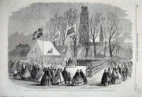 Old antique print 1860 - old,