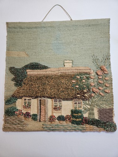 Vintage embroidered cottage - vintage,