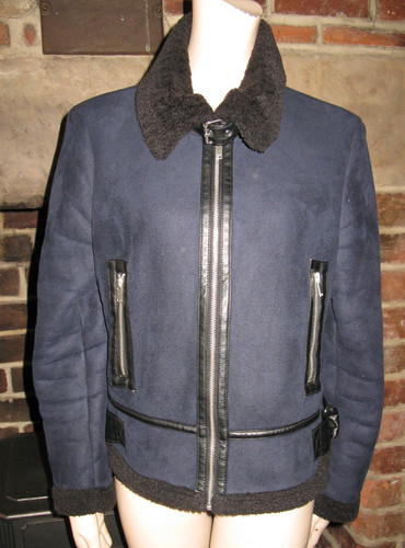 Aviator pilot jacket faux - jacket,