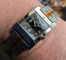 Gucci 7700m Swiss Made Military Dial on New Titanium Bracelet Watch