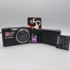 Panasonic Digital Camera Lumix DMC-SZ7 14.1MP Black Tested