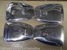 VESPA LML STYLE CHROME BACKED SMOOTH MIRRORS CHOOSE YOUR QUANTITY