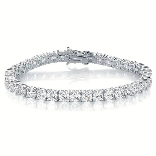 925 silver plated 18k tennis - 925,