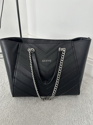 Guess black faux leather - guess,