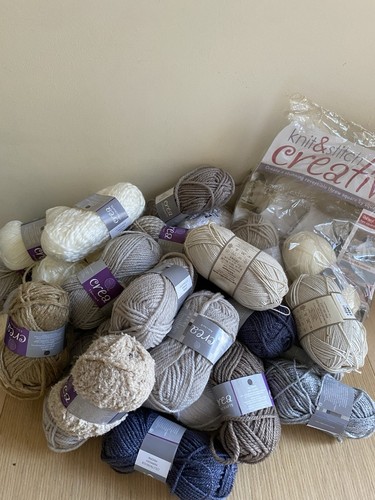 950g neutral mini mix wool - neutral,