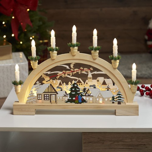 Wooden led candle - led, bridge