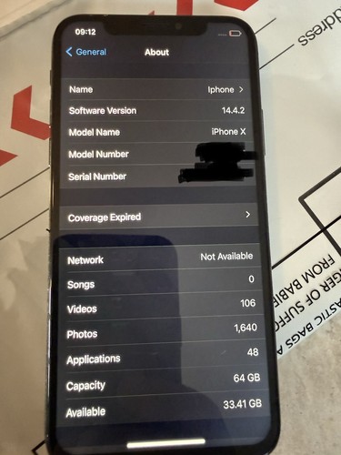 Apple iphone 64gb unlocked - x,