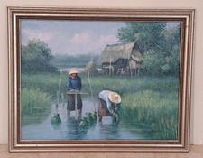 Original Vintage Signed Oil