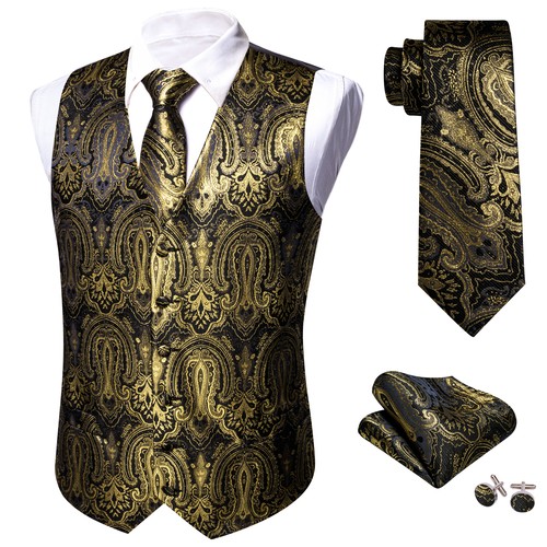 Mens waistcoat paisley floral - waistcoat,