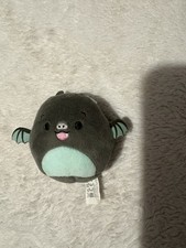 Aldous the Teal and Black Fruit Bat Squishmallow