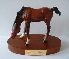 BESWICK Horse / Foal Figurine - YOUNG SPIRIT - Brown Colourway Matt Finish