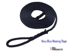 Narrow Boat Mooring Rope - 14mm Poly Soft 20ft Long With Soft Eye & Back Splice