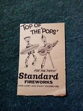 Da12 Ephemera 1964  advert top of the pops standard fireworks b544