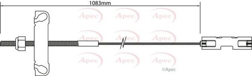 Apec front brake cable for - apec,