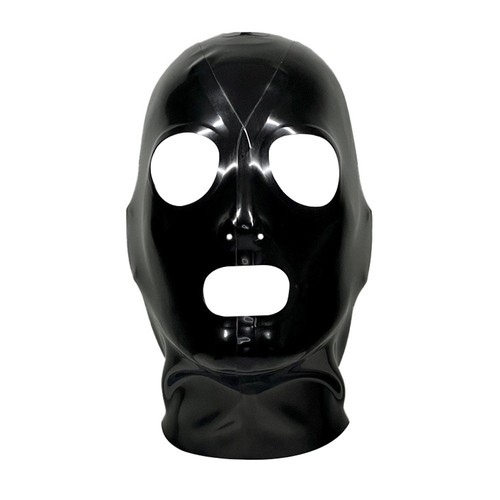 Mens latex hood open mouth - mens,