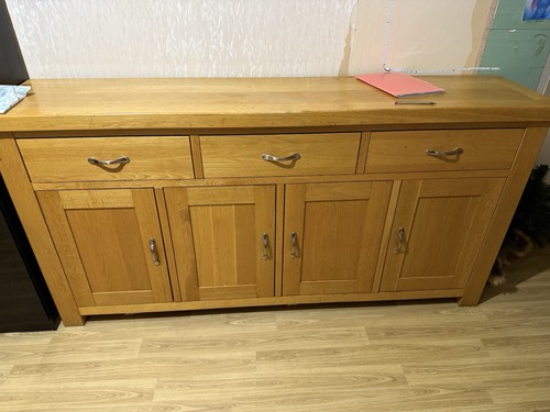 Oak cabinet x drawers - drawers, and