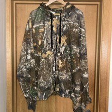 Country Wear Camo Realtree Zip Up Hoodie CAMO Hunting Fish Outdoor size 4XL 