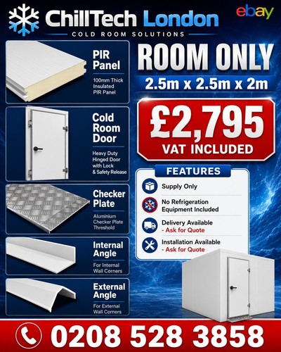 Cold room 5m x - room, 2.5m