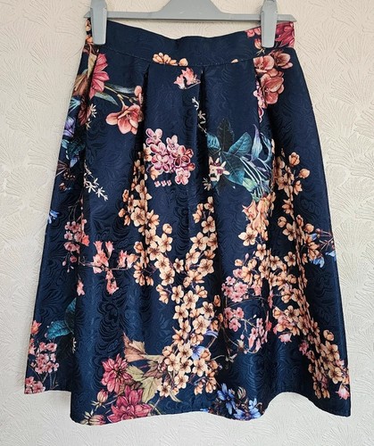Euro moda floral navy - floral, jacquard