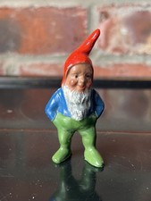 Vintage Lead Britains standing gnome from Garden / Pond series