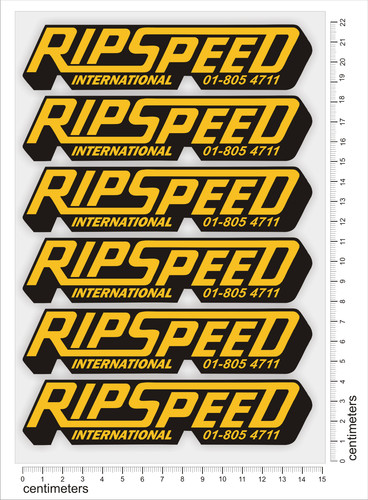 Ripspeed sticker 14cm - ripspeed, x6,