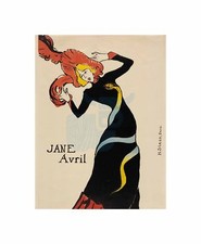 Henri Toulouse Lautrec French Jane Avril Old Art Painting Canvas Print