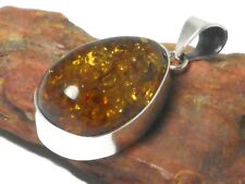 AMBER  Sterling  Silver  925  Gemstone  PENDANT   -  Gift Boxed!