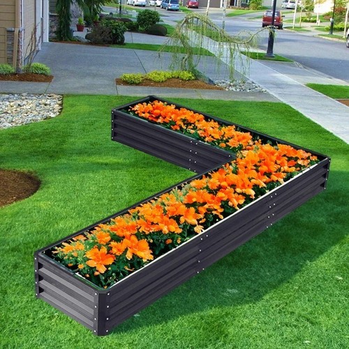 Metal raised vegetable planter - raised,