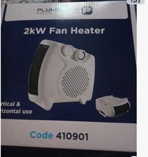 2 in 1 Fan Heater 2KW 2000W Small Portable Electric Hot Warm Air Upright/Flat