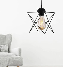 Geometric Black Metal Ceiling