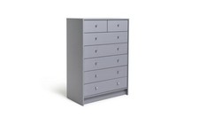 Malibu 7 Drawer Chest Grey