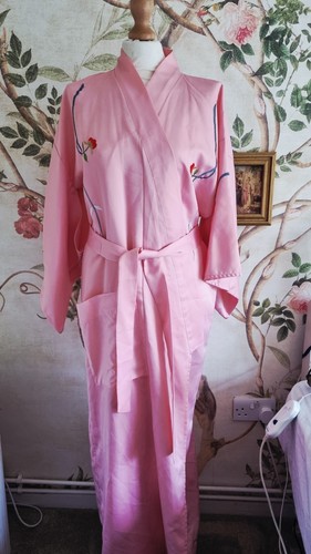 Vintage long japanese kimono - vintage,