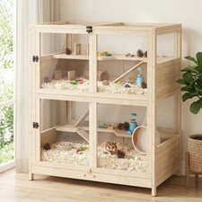 Wooden Hamster Cage, 4 Tier