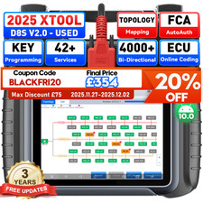 XTOOL USED D8S V2.0 Car Full System Diagnostic Tool Topo Mapping Key Programming