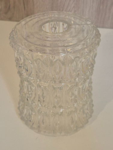 Vintage clear pressed glass - clear,