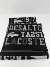 Lacoste Logo Knit Scarf Black