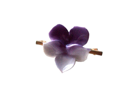 Vintage floral porcelain pansy - vintage,