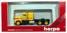 1:87 Scale Herpa 850002 Kenworth W900 6 x 4 Tractor Unit - Yellow - MIB