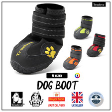 Dog Shoe Boots Truelove Anti-Slip Waterproof Puppy Walk Black Red Orange Yellow