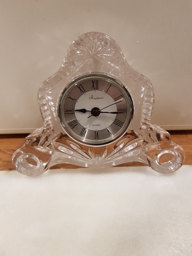 Glass mantle clock w6 - h5", w6"