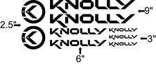 Custom Knolly Bike Frame Decal