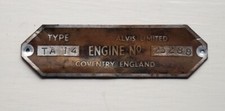 ALVIS LIMITED TA14 ENGINE