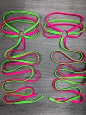 Leg Wrap Garters Neon Pink