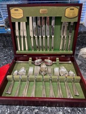 Viners 44 piece 25 year Silver Plated-Harley design