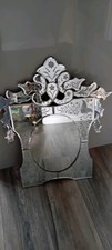 Neiman Marcus Venetian ornate shaped   Mirror In Very Good Condition
