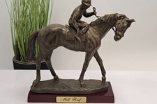 Atlas editions; The Sport of kings; "Mill Reef" Bronze resin Racehorse figurine.