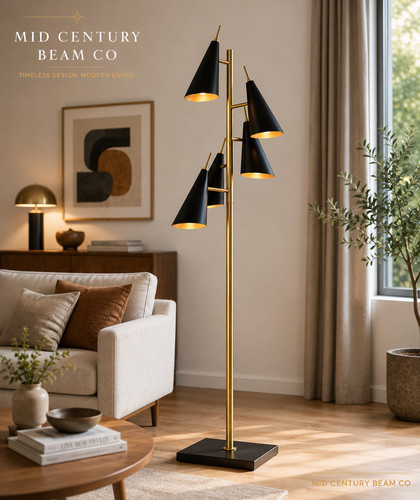 Mid century modern brass - mid,