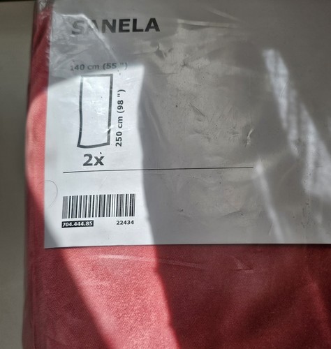 Ikea sanela coral pink - pink, (rare)