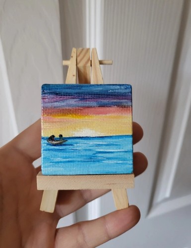 Original mini canvas seascape