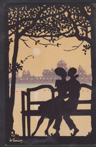 Vintage postcard artist - postcard,
